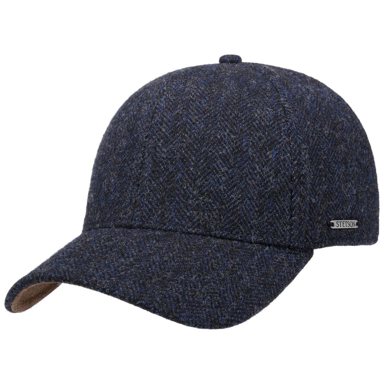 Stetson Baseball Cap (1-St) Baseballcap Hinten geschlossen schwarz-blau