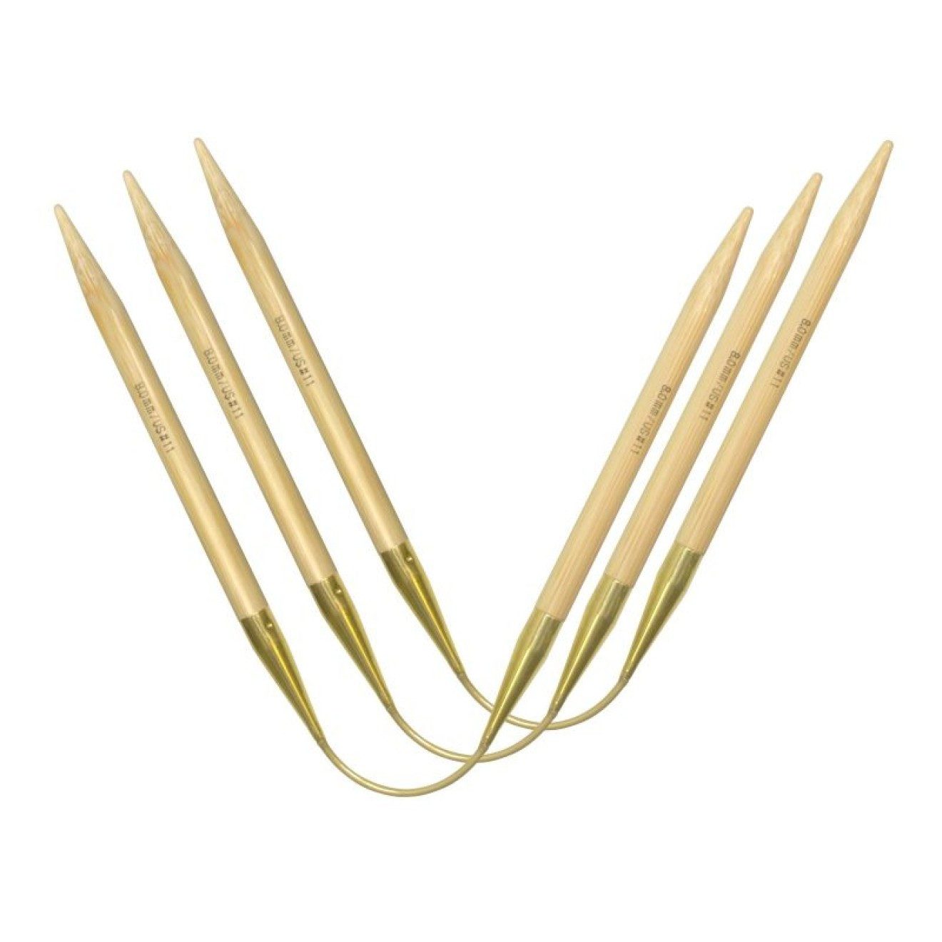 Stricknadeln addiCraSyTrio Bamboo Long 6,50 mm 30 cm 3 St