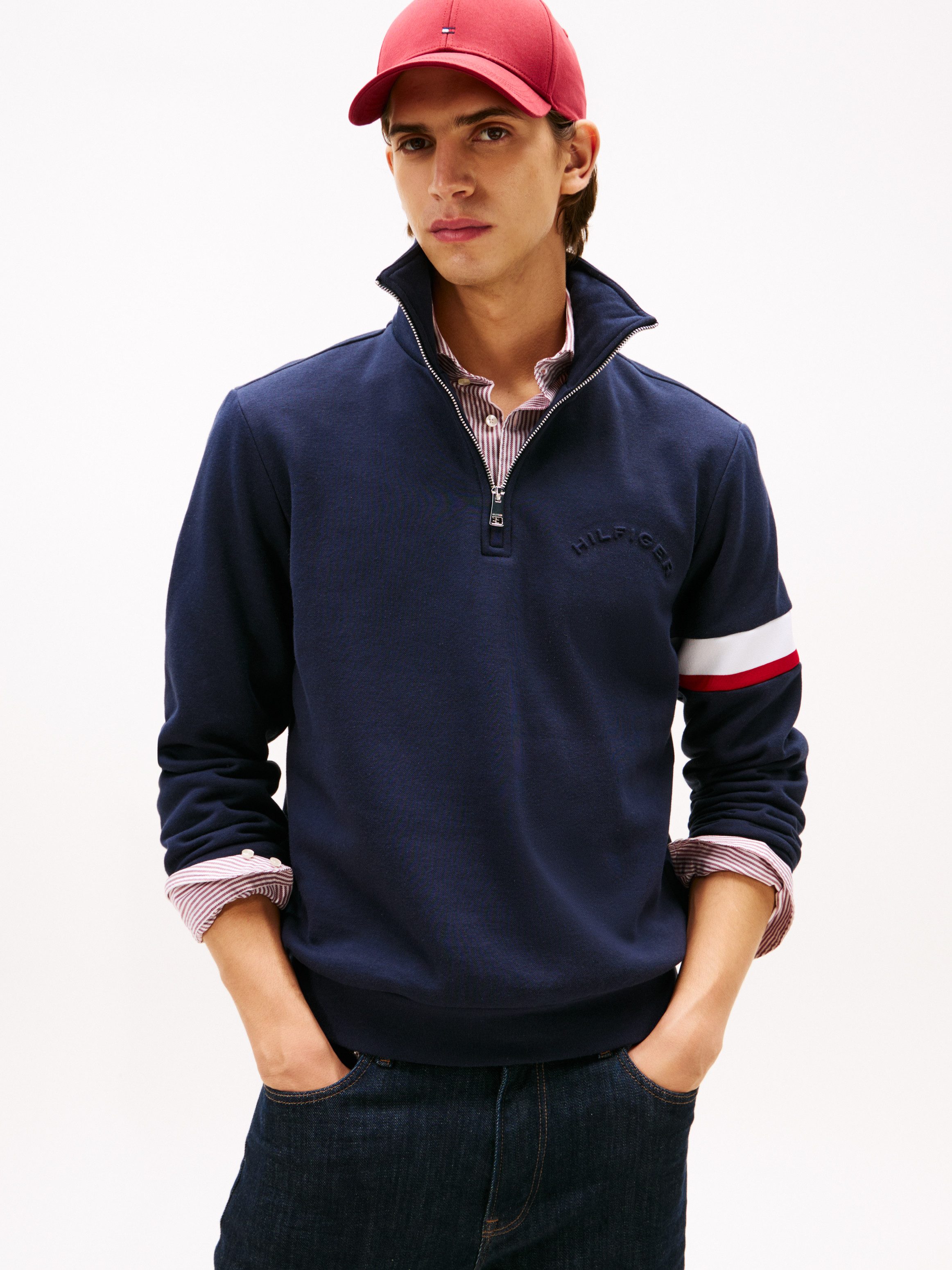 Tommy Hilfiger Sweatshirt RWB INSERT ZIP günstig online kaufen