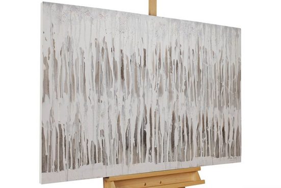 KUNSTLOFT Gemälde »Graues Himmelszelt«, handgemaltes Bild auf Leinwand