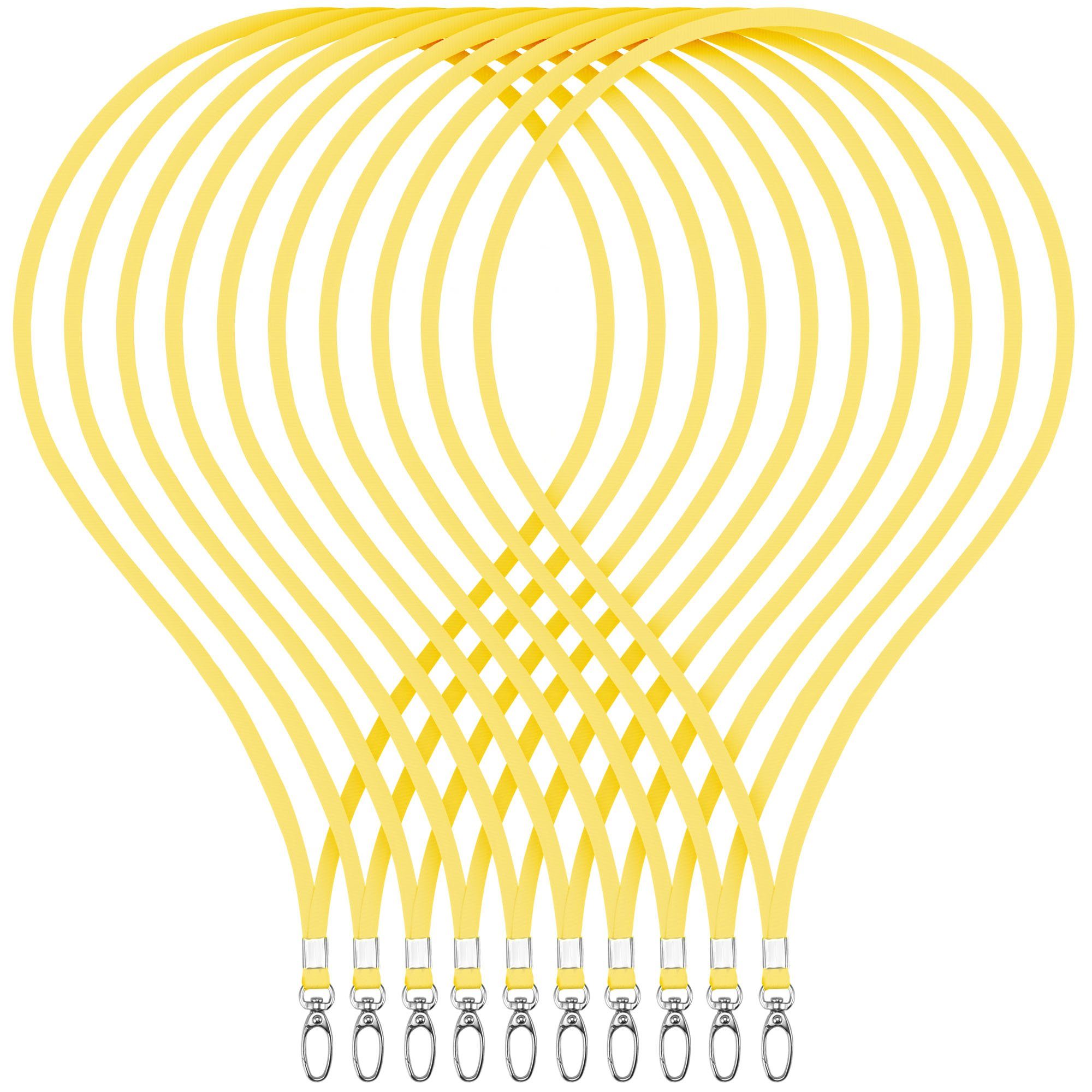 WEBBOMB Schlüsselanhänger 10x unbedruckte Schlüsselbänder Lanyards Umhängeband 13Farben Auswahl