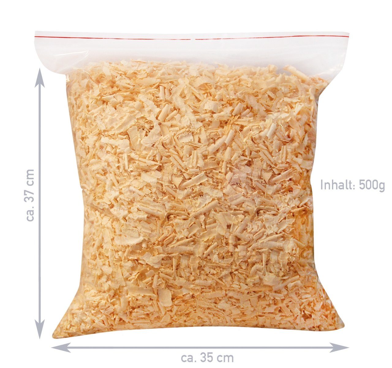 Heubergshop Zirbenkissen, Nachfüllpack 500g - Zirbenspäne, Zirbenflocken (Zirben-500g)