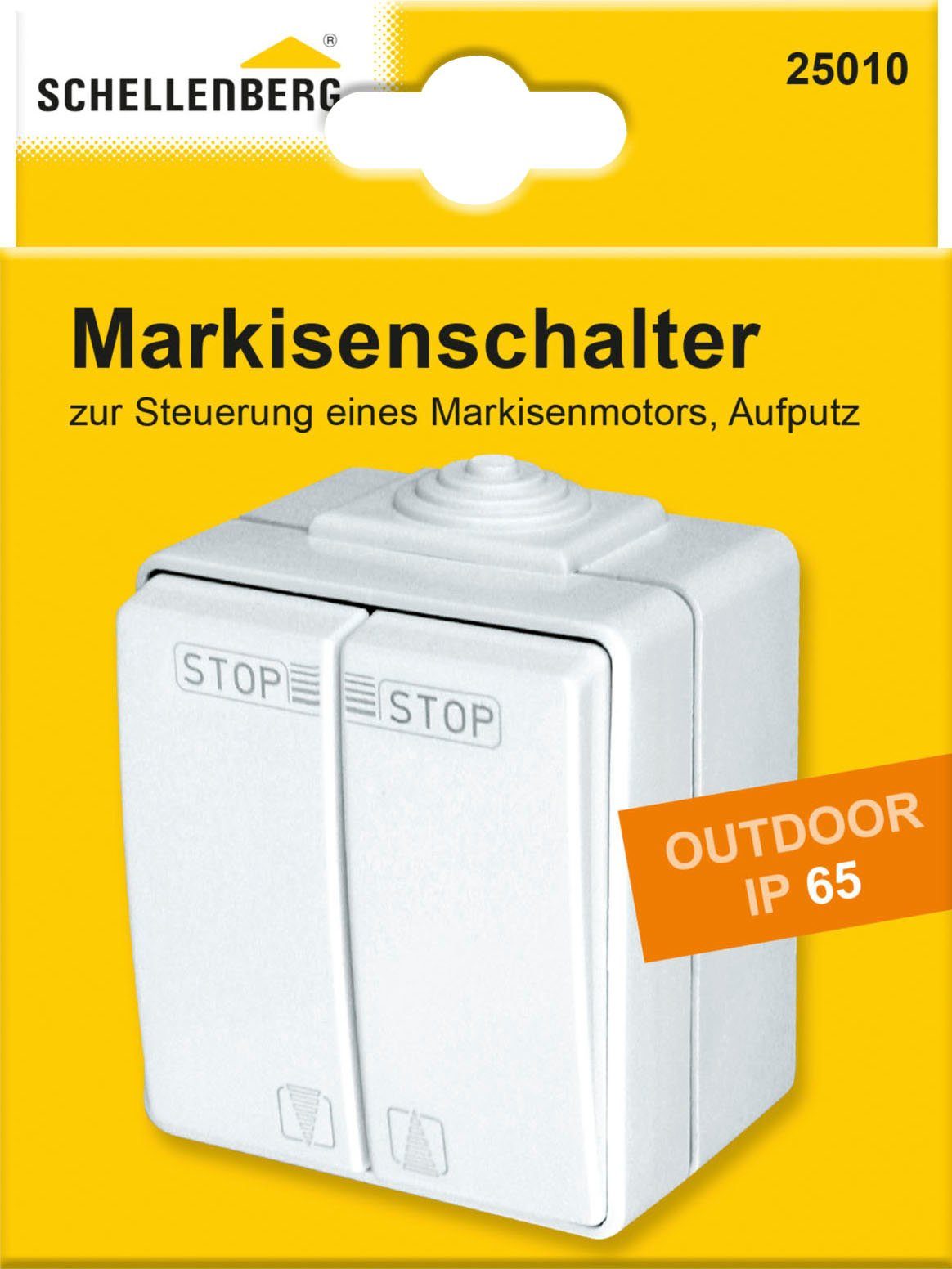 SCHELLENBERG Schalter für zur von Steuerung Markisenmotoren IP Außenbereich mechanischer Markisen, mit Endlageneinstellung 65, mit