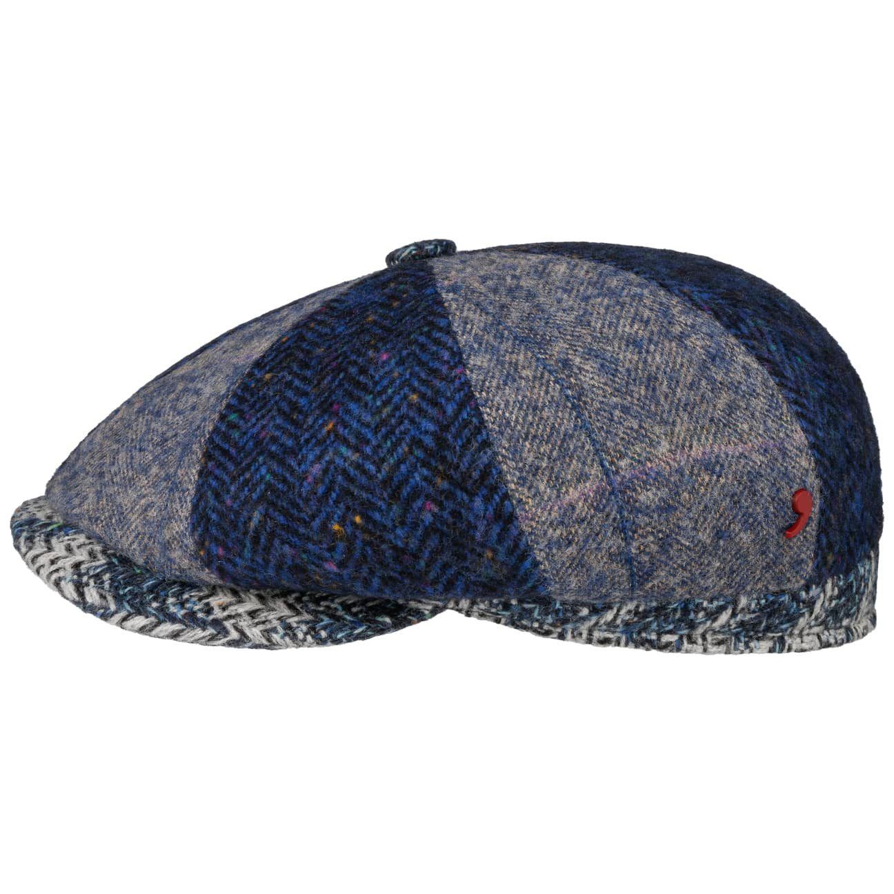 Alfonso D´Este Flat Cap (1-St) Schirmmütze mit Schirm, Made in Italy