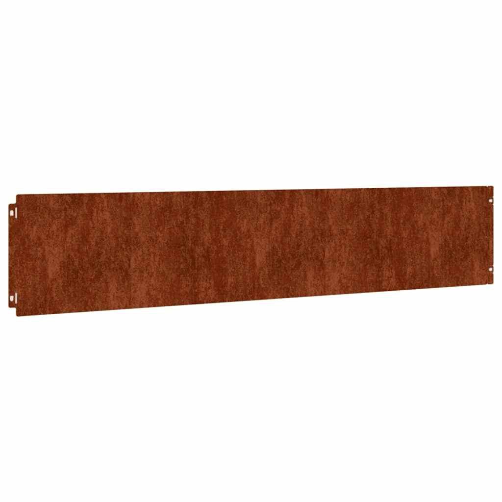 vidaXL Beetumrandung Rasenkanten 10 Stk. 20x103 cm Flexibel Cortenstahl