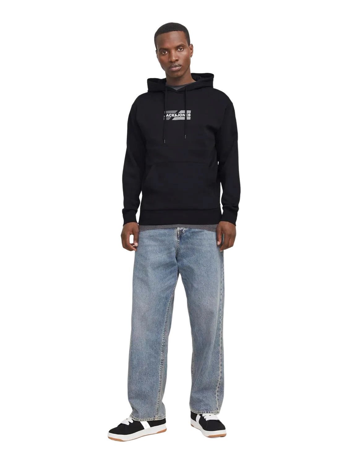 Jack & Jones Hoodie JJECORP GRAPHIC aus Baumwollmix