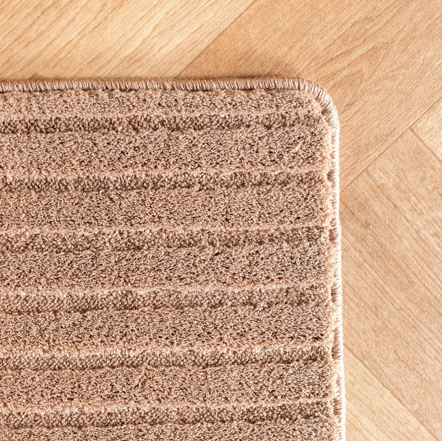 Jimri Teppich COSY - Skandinavischer Boho Geometrisch Modernerteppich Unifarben, Rechteckig, Höhe: 12 mm, Hoch-Tief-Effekt, Kurzflor