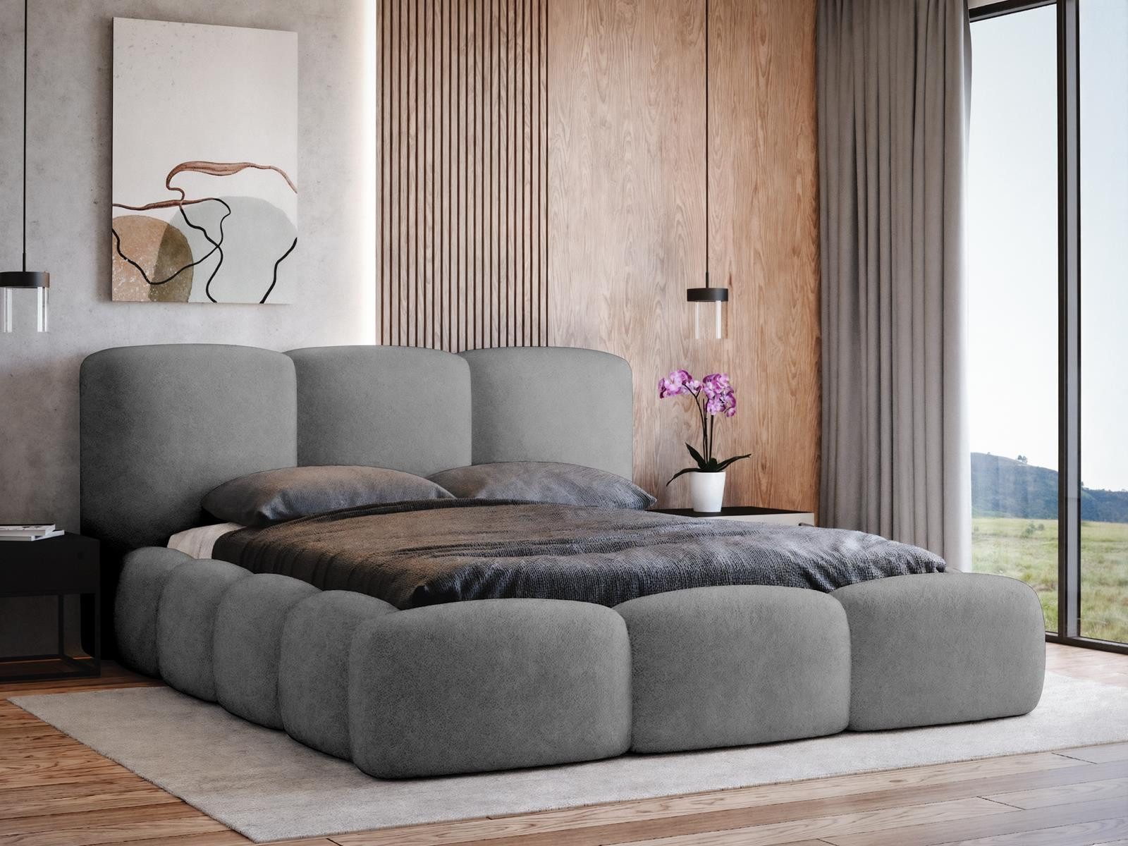 Compleo Polsterbett BIZU 140/160/180x200 Designerbett, Wolkenbett, günstig online kaufen