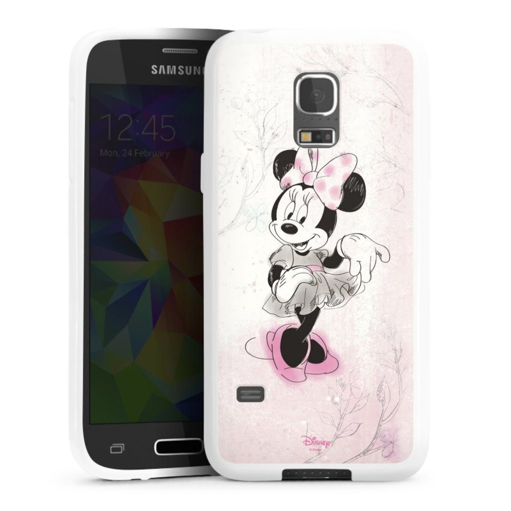 DeinDesign Handyhülle Minnie Watercolor, Hülle Minnie Mouse Disney Vintage