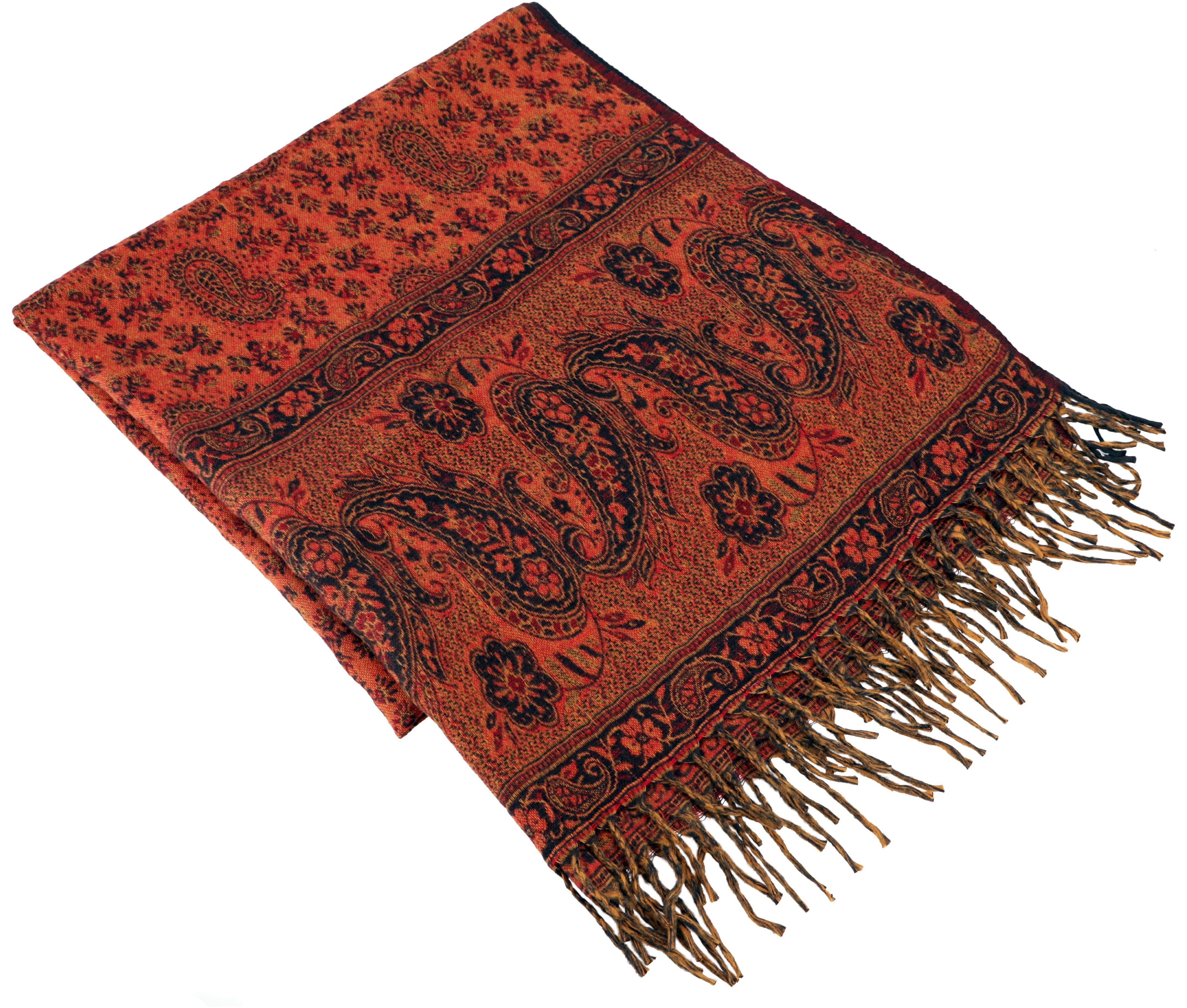 Guru-Shop Halstuch Weicher Schal Stola mit Paisley Muster -..
