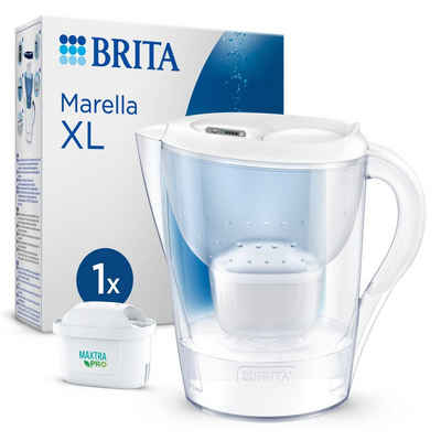BRITA Wasserfilter Brita Tischwasserfilter Marella XXL weiss, 3,5 l