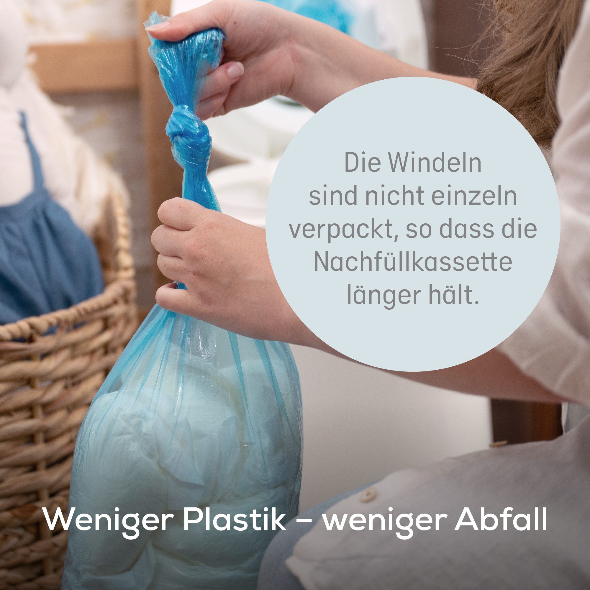 Angelcare® Windeleimer Nachfüllkassette für Windeleimer Dress-Up und Classic XL, OdourSeal-Technologie mit 7-schichtige Folie – Bild 4 von 5