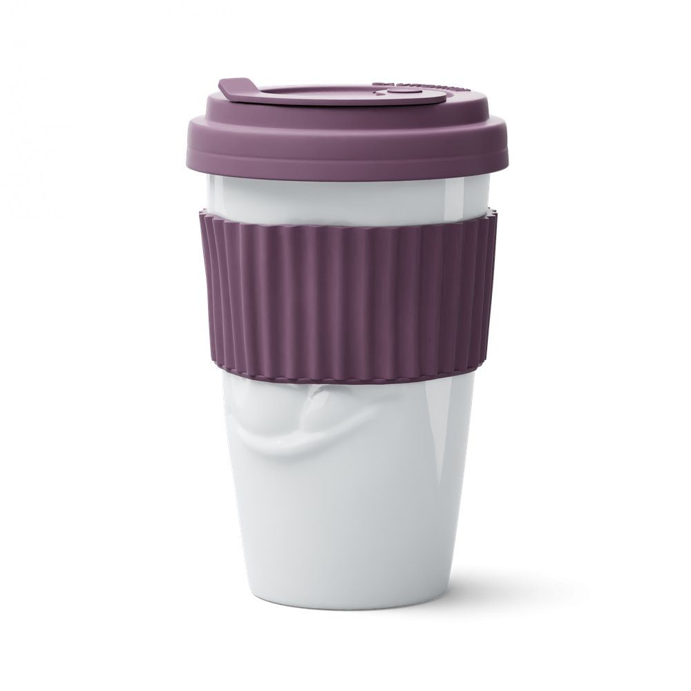 FIFTYEIGHT PRODUCTS Coffee-to-go-Becher To Go Becher Lecker Weinbeere, 100% Made in Germany