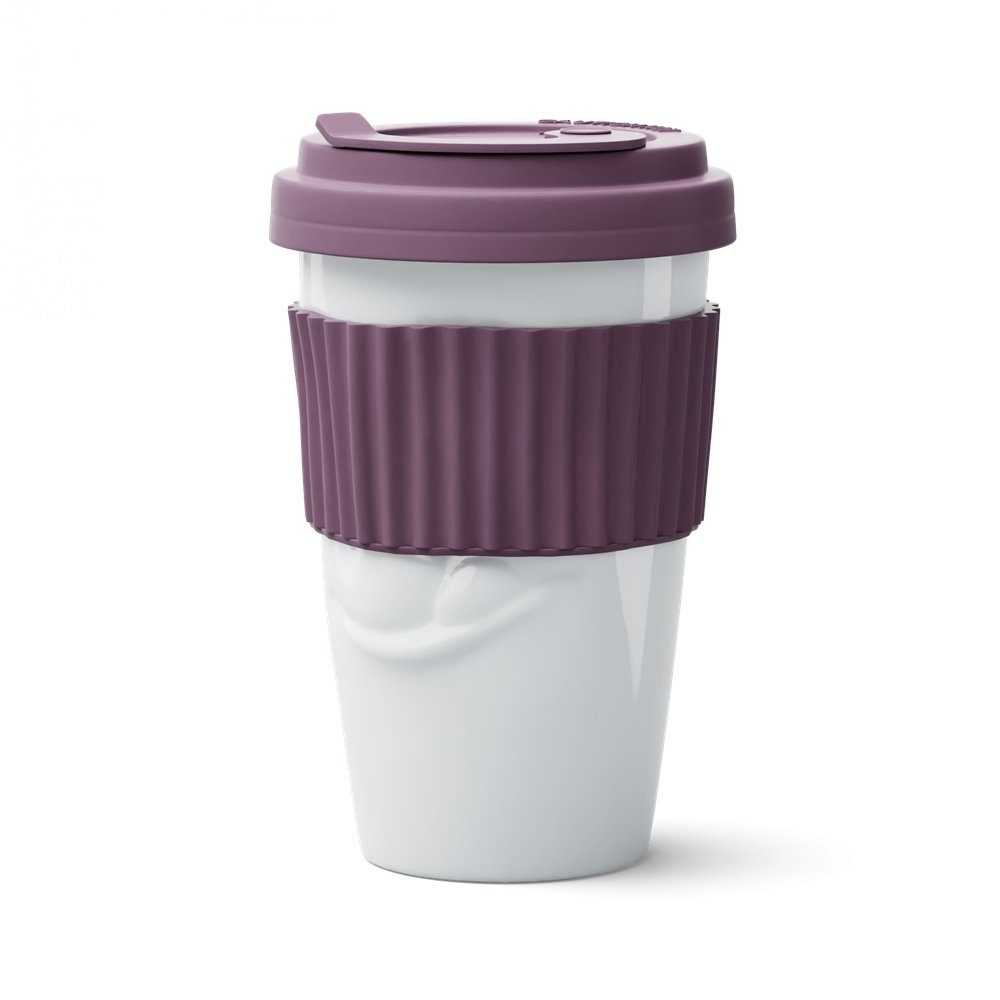 FIFTYEIGHT PRODUCTS Coffee-to-go-Becher To Go Becher Lecker Weinbeere, 100%  Made in Germany