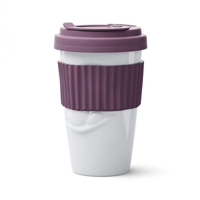 FIFTYEIGHT PRODUCTS Coffee-to-go-Becher To Go Becher Lecker Weinbeere 100% Made in Germany