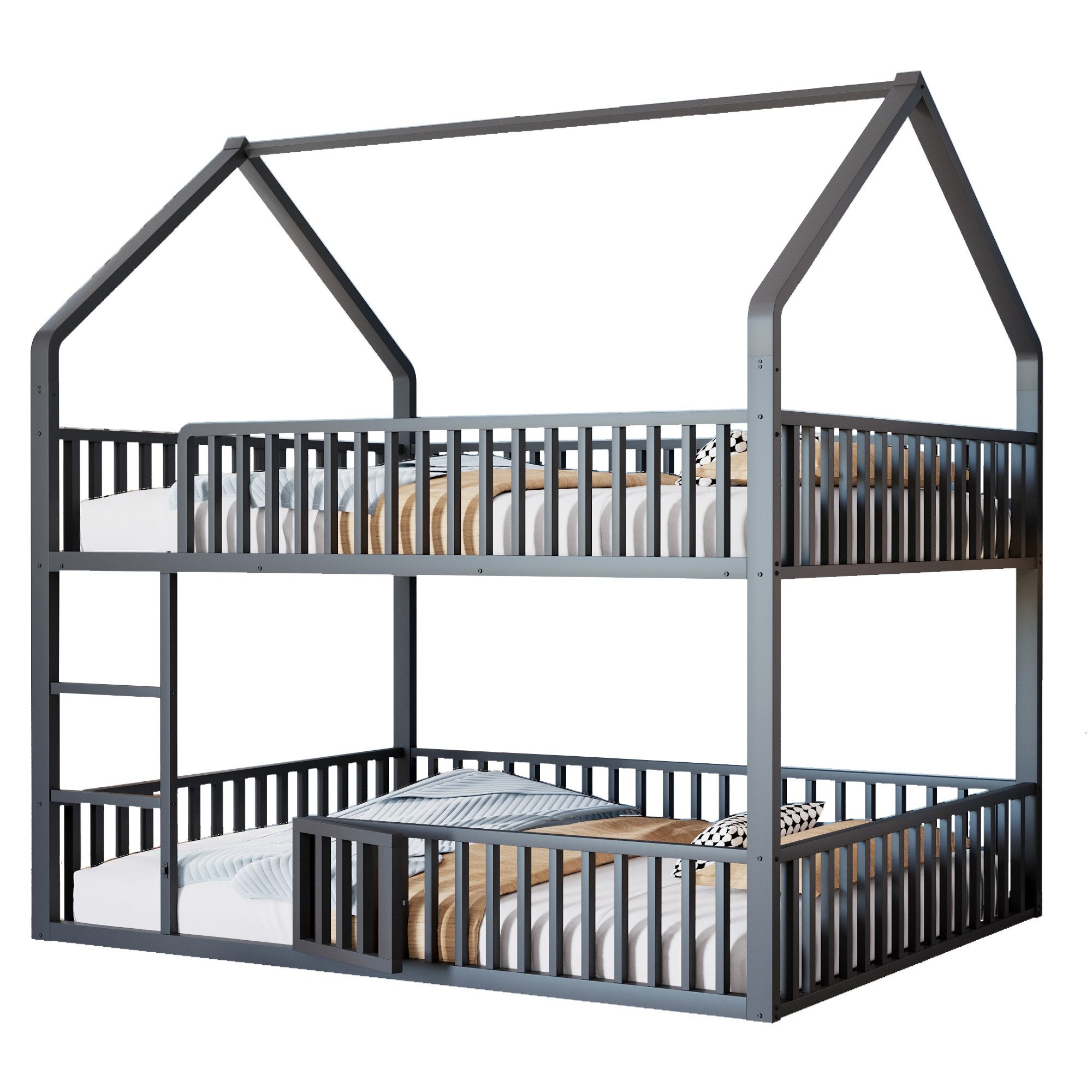 KLAM HOME Kinderbett Kinder-Etagenbett 90*200, Metall-Doppelbett, günstig online kaufen