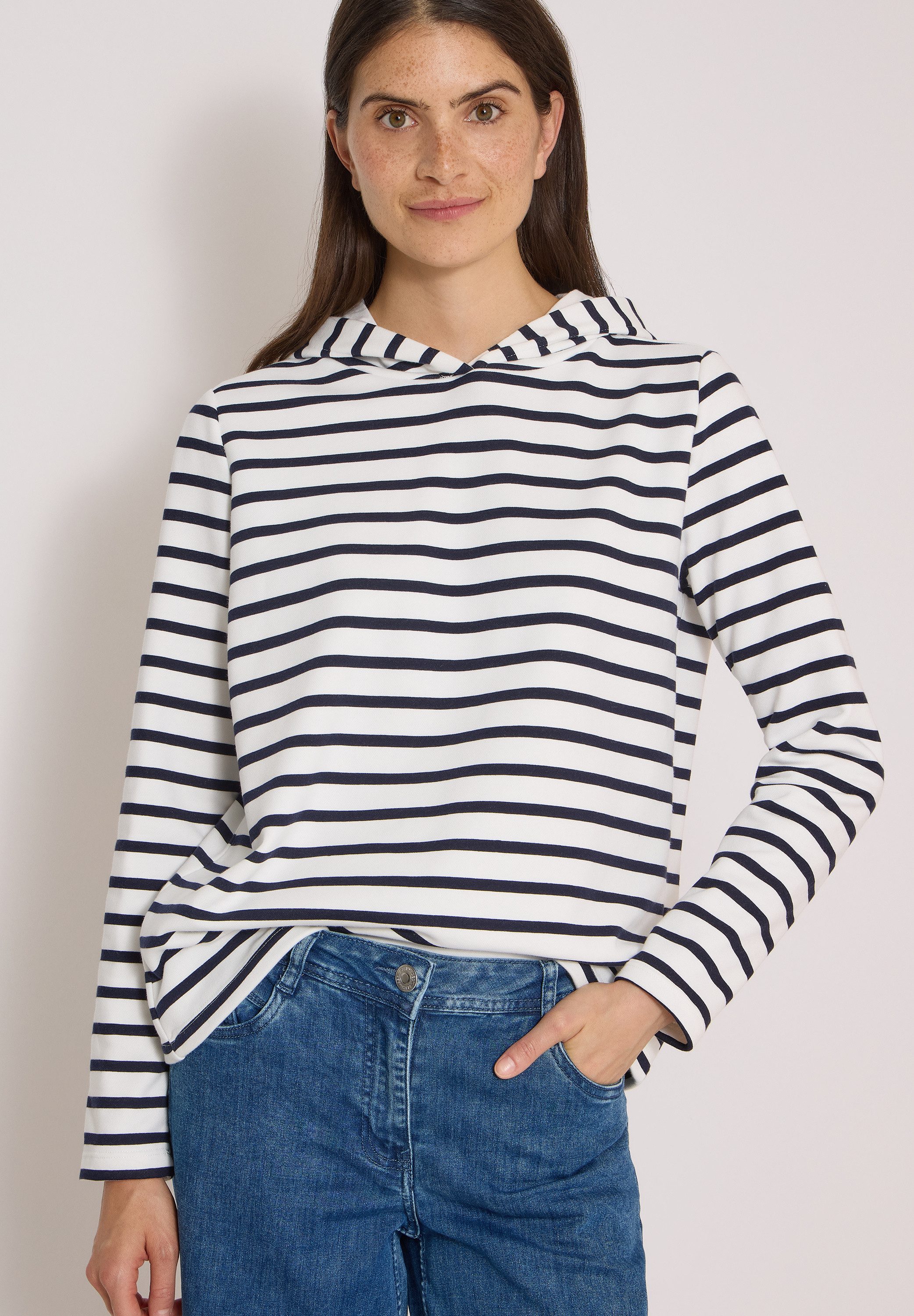 CECIL Sweatshirt im Streifendesign