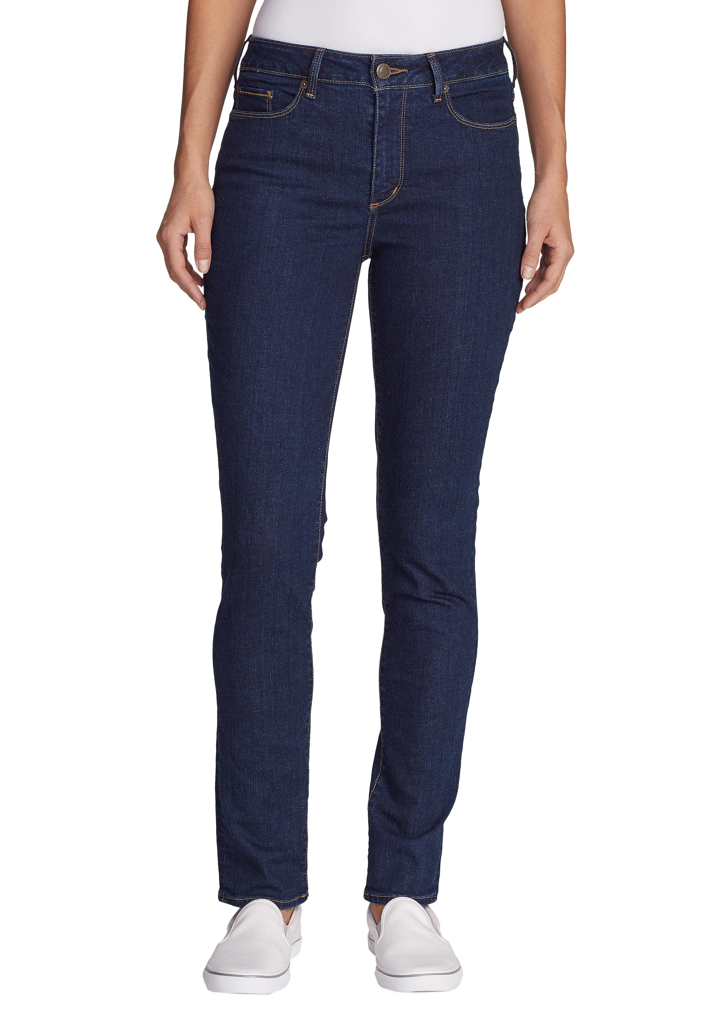 Eddie Bauer 5PocketJeans Stayshape Slim Straight Leg High Rise