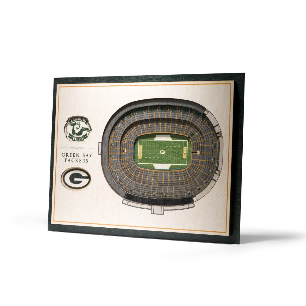 Green Bay Packers Wanddekoobjekt Green Bay Packers 5-Layer 3D Stadium View