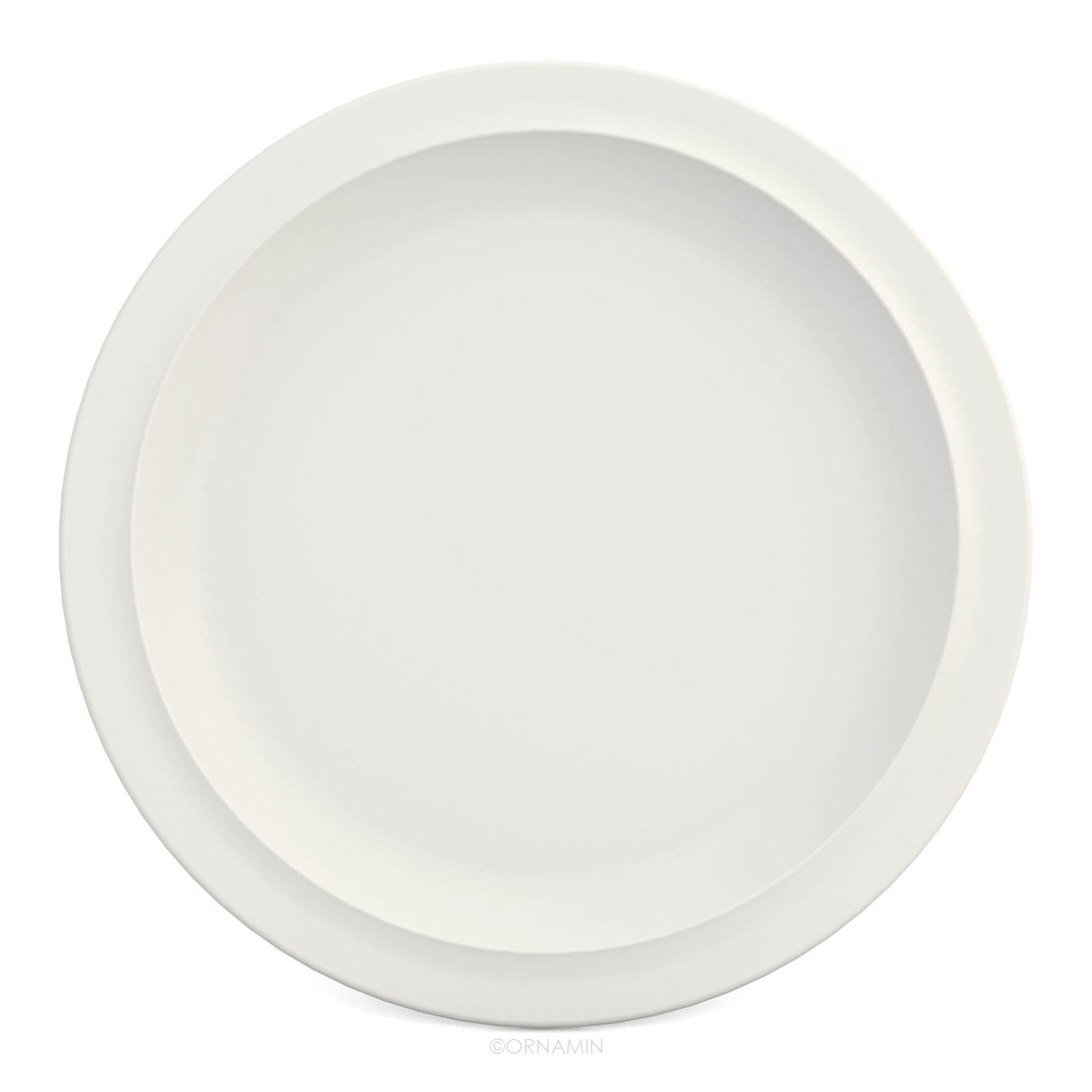 Ornamin Speiseteller Klassik - Kunststoffteller, Kunststoffgeschirr l BPA-frei l Melamin l Made in Germany