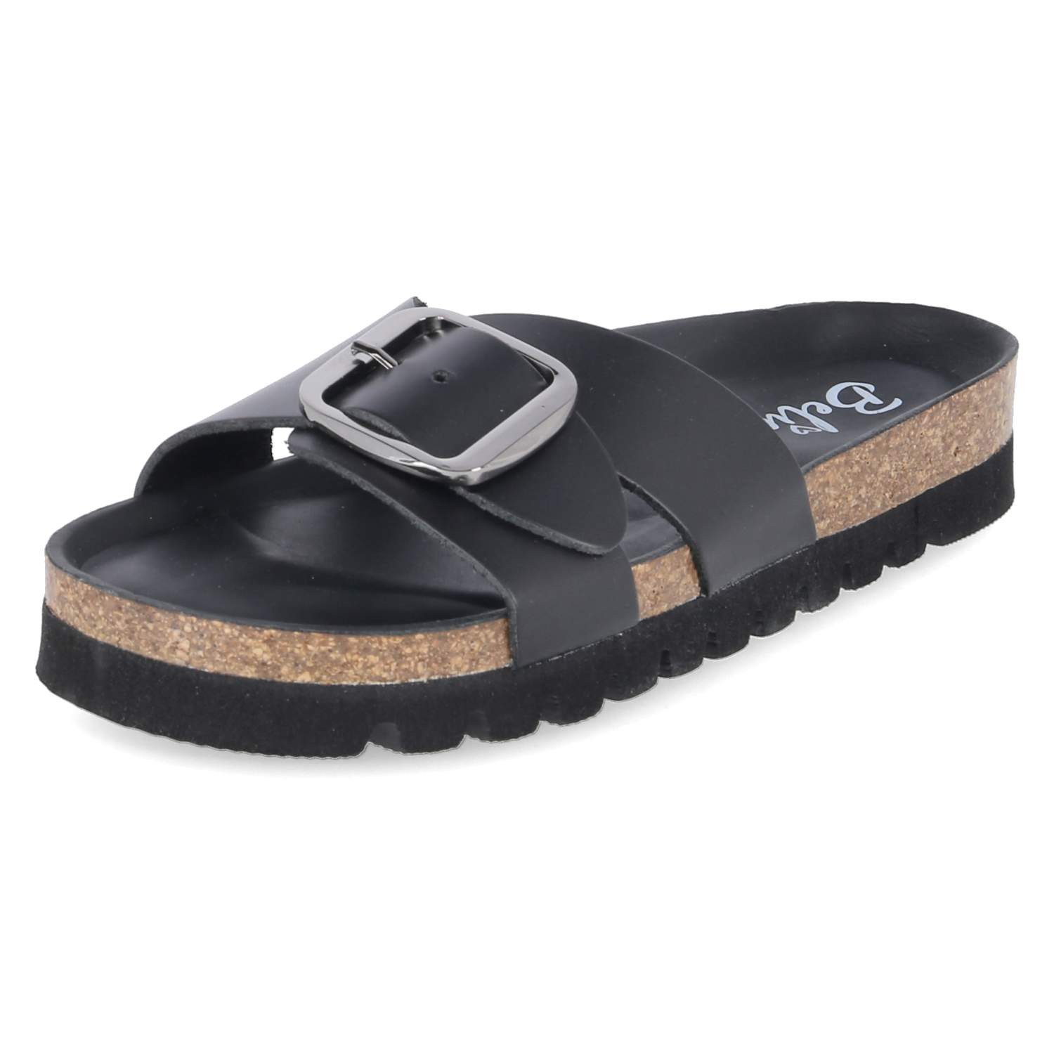 Beliana Beliana 1944/12326/Grafito/Napa 01 Damen Glattleder black Pantolette