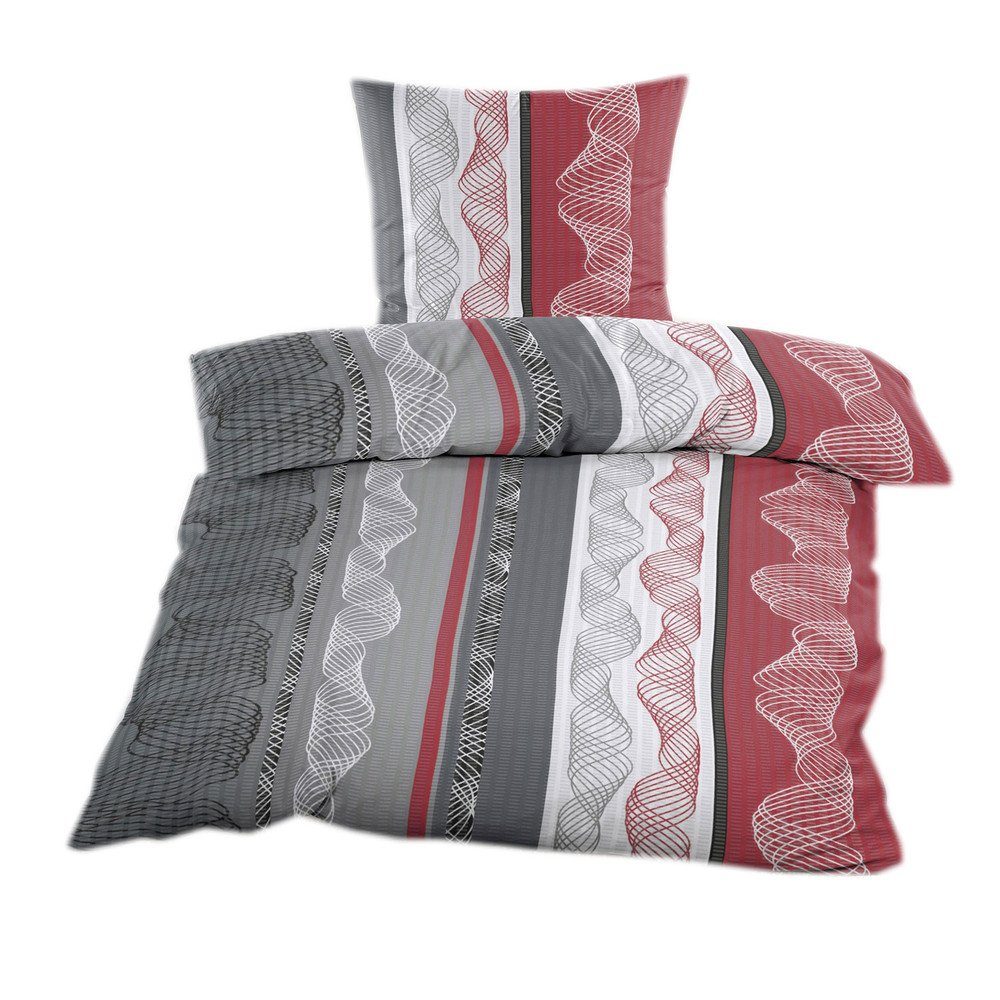 Casa Colori Bettwäsche Seersucker Bettwäsche Garnitur günstig online kaufen