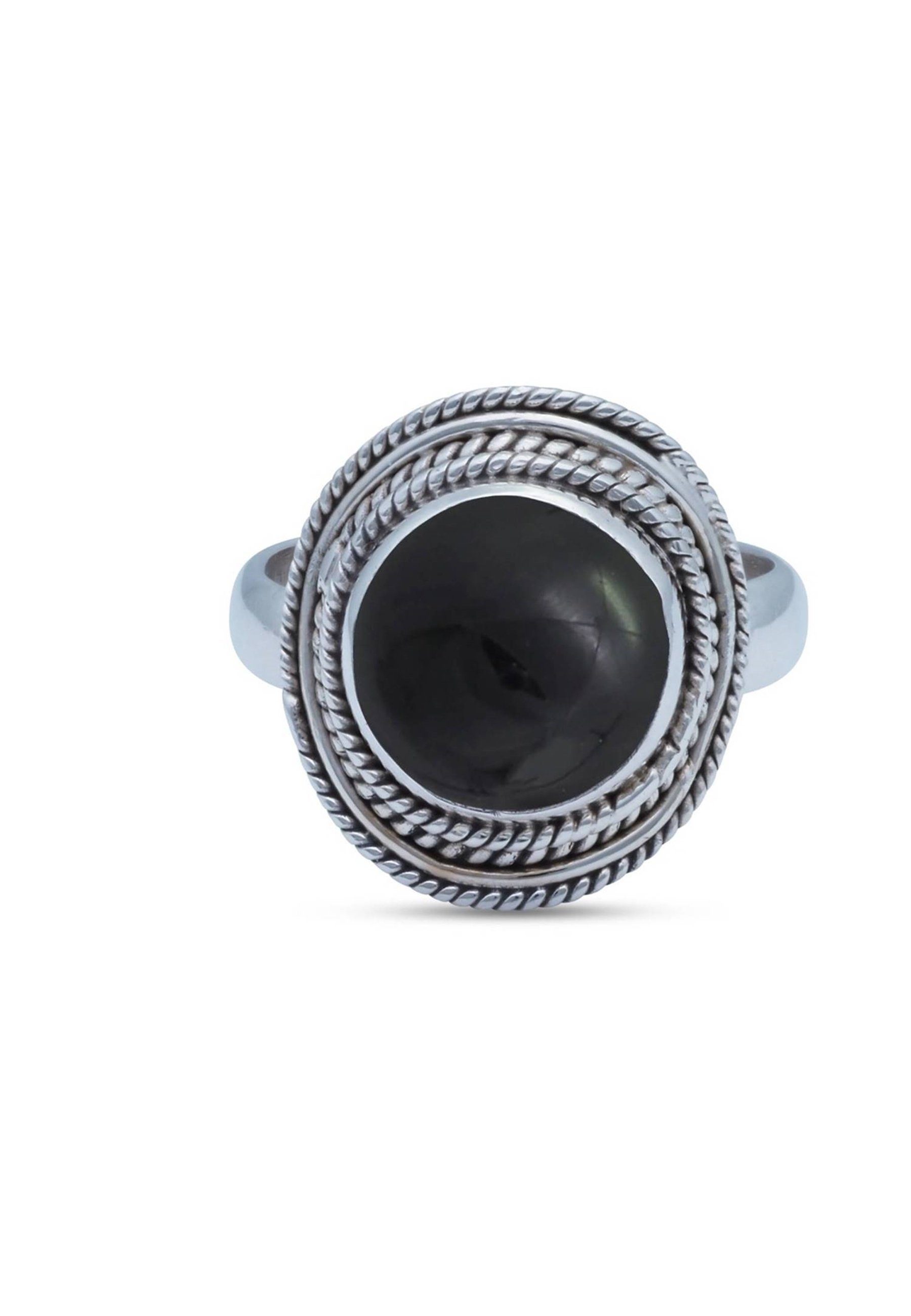 mantraroma Silberring 925er Silber mit Onyx