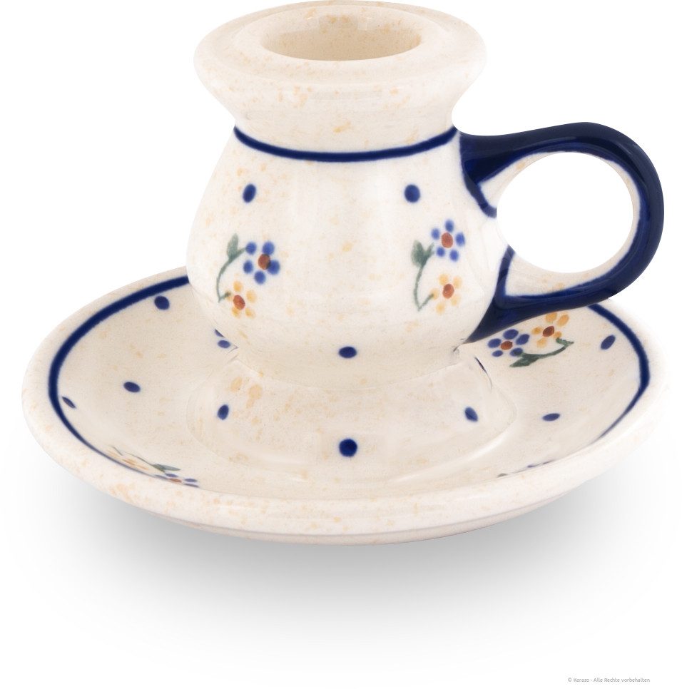 Bunzlauer Keramik Kerzenständer Bunzlauer Keramik vintage retro Kerzenständer Ø11,5xH=7,8 cm Dekor 111