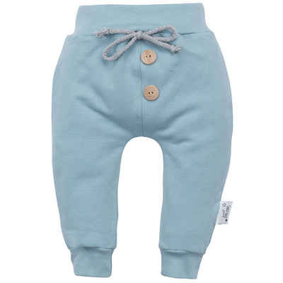 Makoma Sweathose Baby Hose Jogginghose Pumphose Neutral -Sweet Türkis- (1-tlg) Elastischer Bund