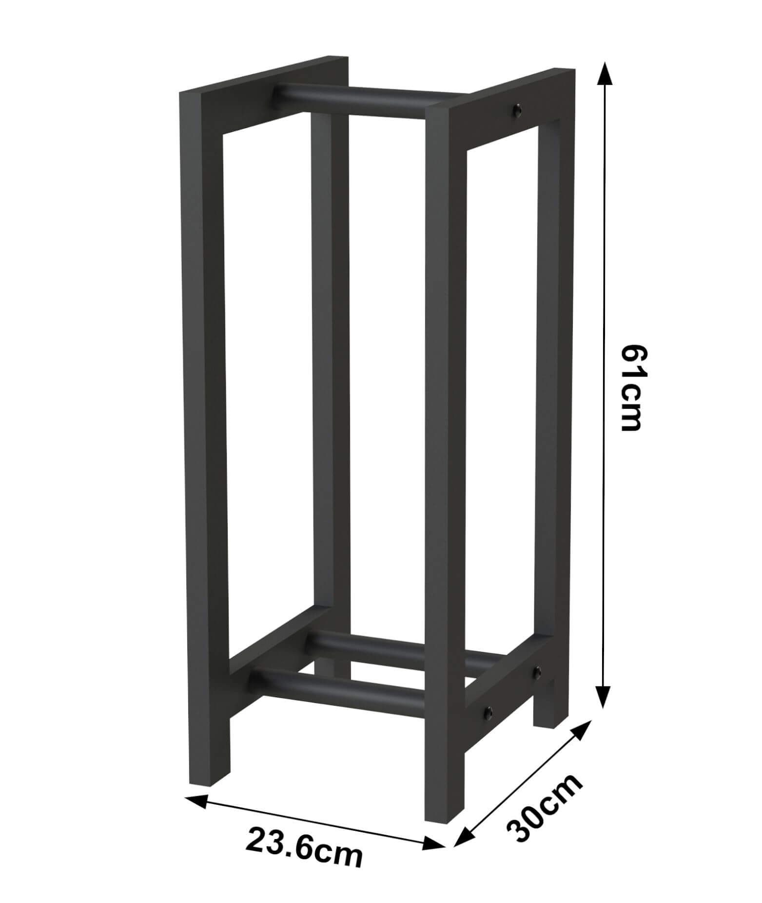 DanDiBo Kaminholzregal Metall Schwarz Stehend Kaminholzständer günstig online kaufen