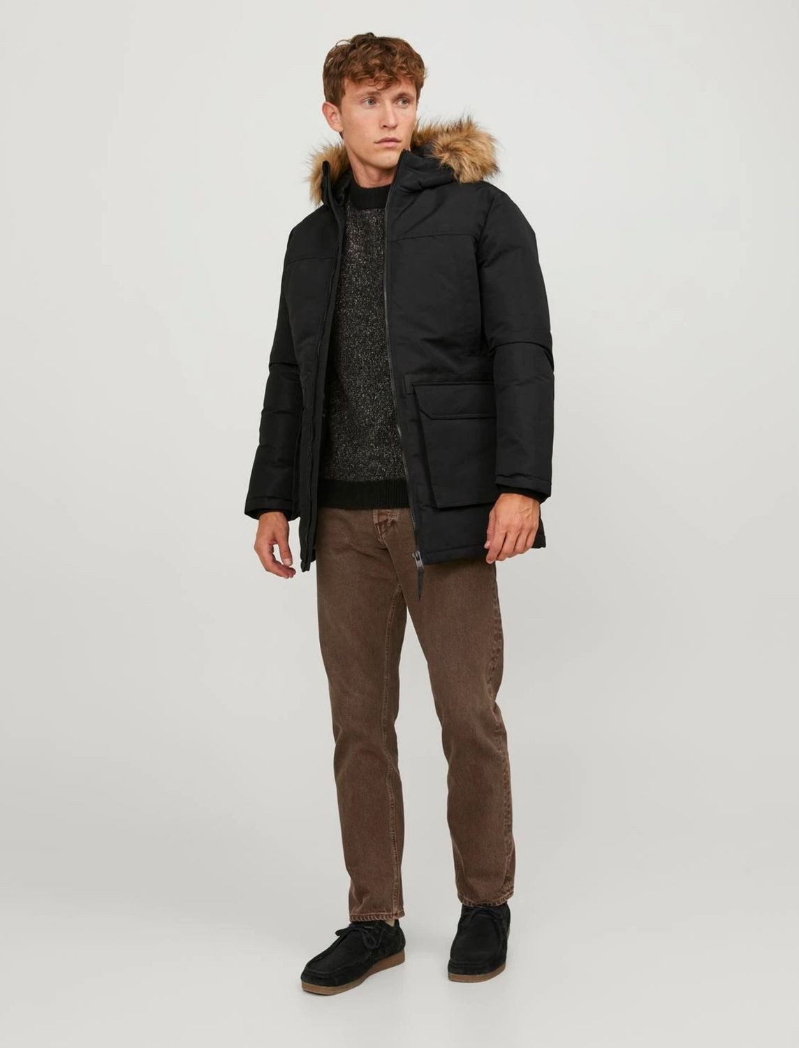 Winterjacke Jack & Jones Herren Jacke JjeCraft Kapuze Wasserabweisend