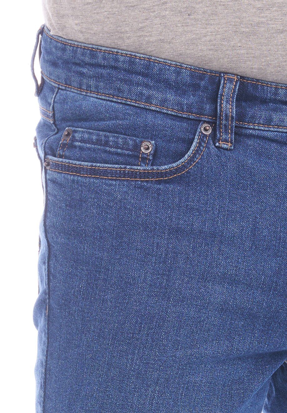 Fit Slim Paddock's Denim (4638) mit Pipe Jeanshose Slim-fit-Jeans Hose Stone Stretch Ranger Herren