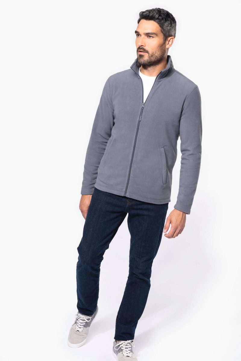 Kariban Fleecejacke Unisex Mikrofleece-Jacke durchgehender Reißverschluss – Bild 4 von 5
