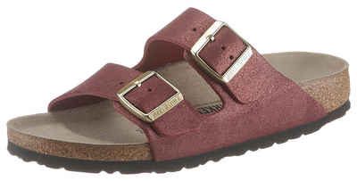 Birkenstock »ARIZONA WASHED METALLIC« Pantolette im Metallic Look und schmaler Schuhweite Birkenstock »ARIZONA WASHED METALLIC« Pantolette im Metallic Look und schmaler Schuhweite