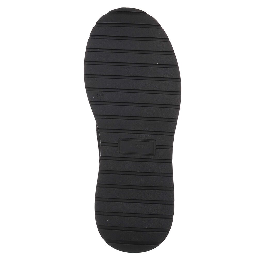Ital-Design Damen Plateau-Sneaker mit Schnürung für Alltag Sneaker (92002685) Keilabsatz/Wedge Sneakers Low in Schwarz