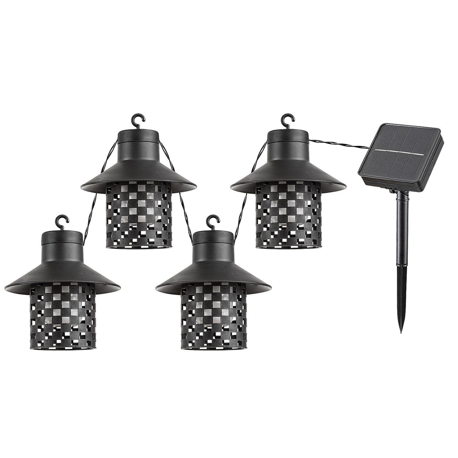 Rabalux LED Solarleuchte, Außen-Solarlampen IP44 1200mAh 4 Leuchten