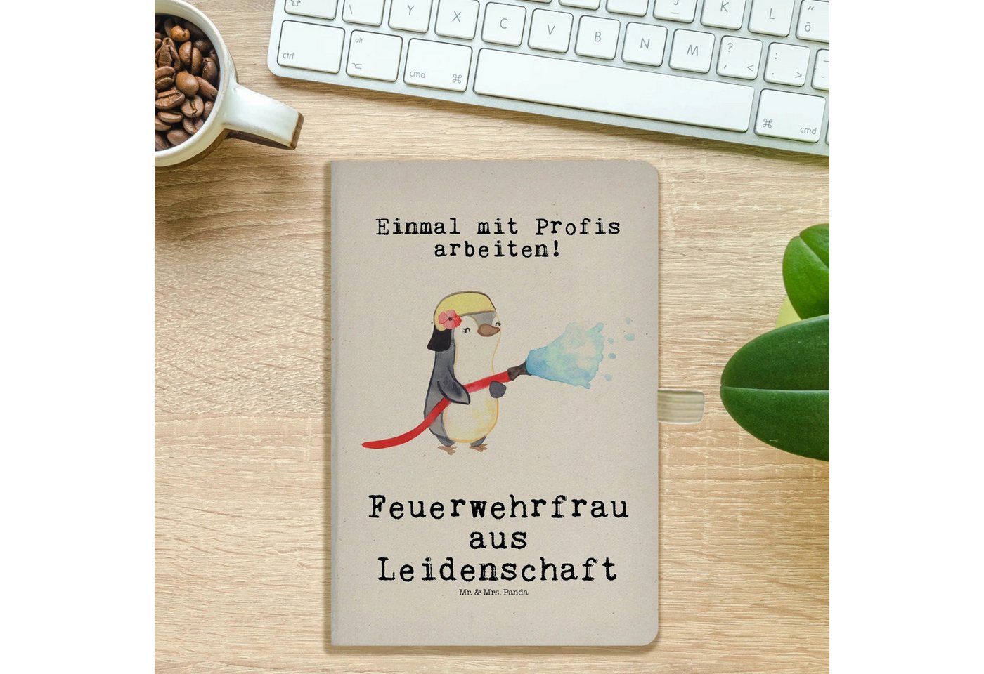 Thumbnail - Mr. & Mrs. Panda Notizbuch Feuerwehrfrau Leidenschaft - Transparent - Geschenk, A5 Notizbuch Kar Mr. & Mrs. Panda, Kreat...