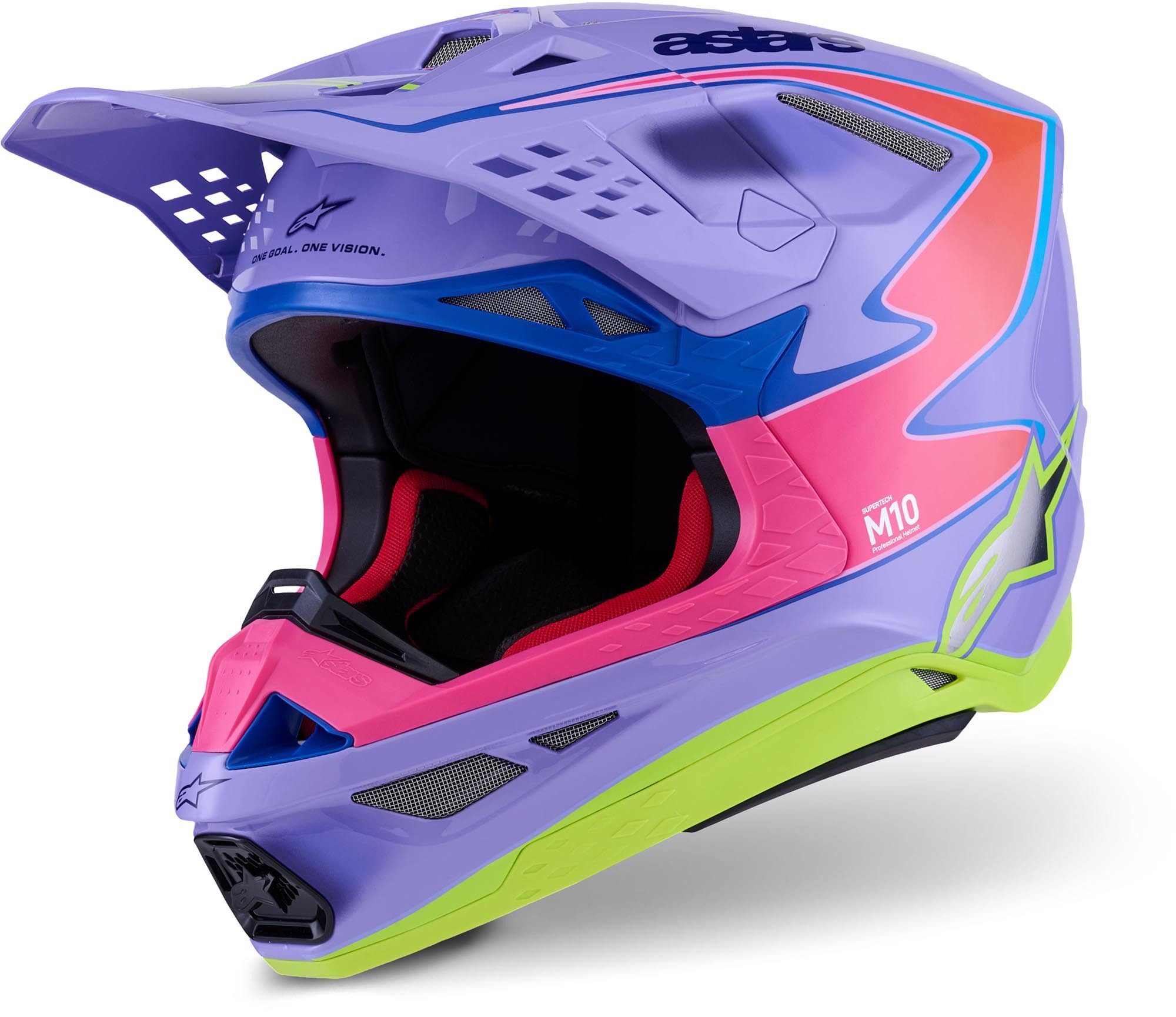 Alpinestars Motocrosshelm Supertech M-10 Jett Lawrence R01 Motocross Helm, Vorbereitet Für Kommunikationssystem,notfallsystem-polsterung (eq