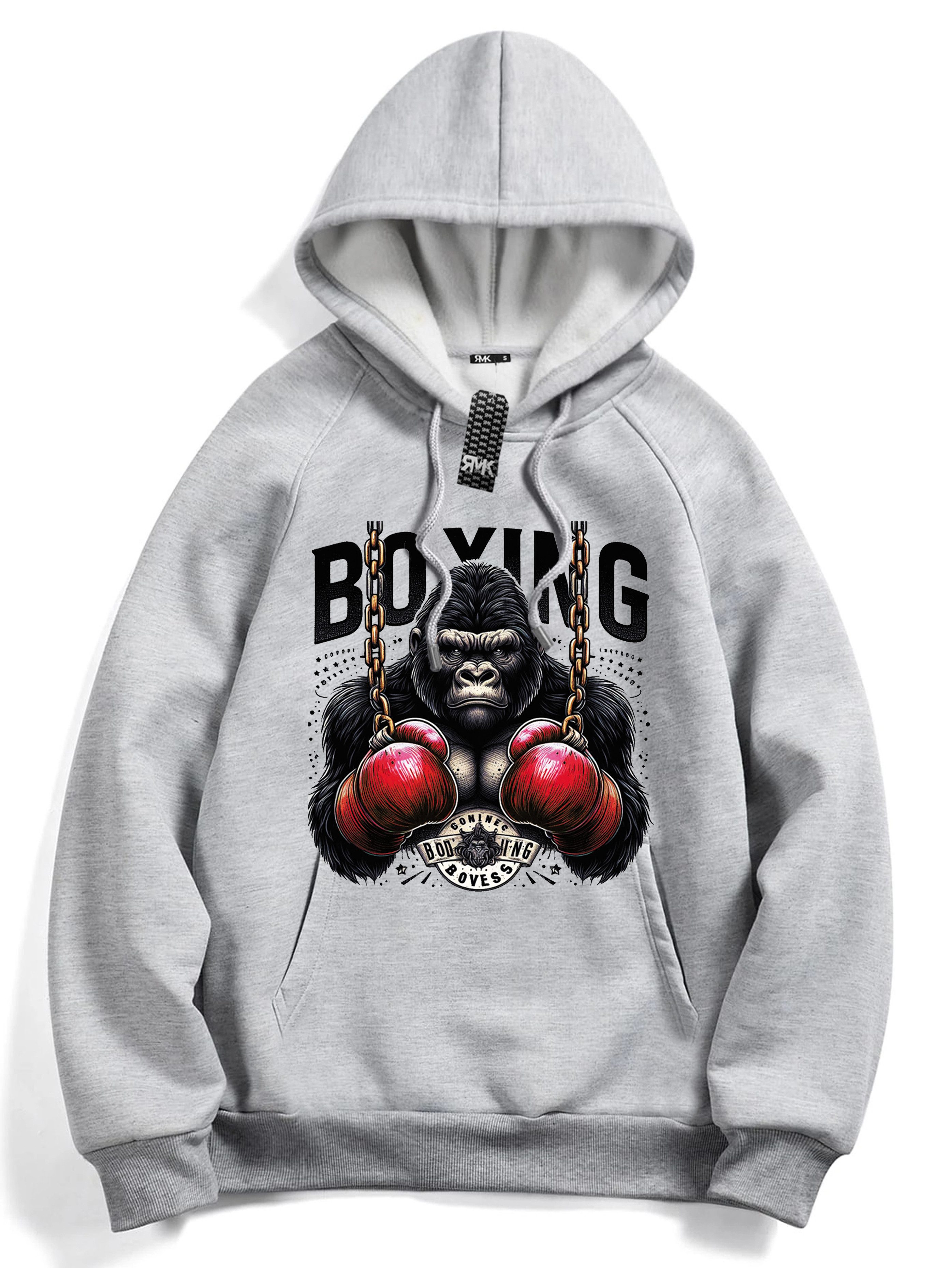 RMK Hoodie Herren Pullover Kapuzenpullover Langarm Boxen Gym Gorilla Oversi günstig online kaufen