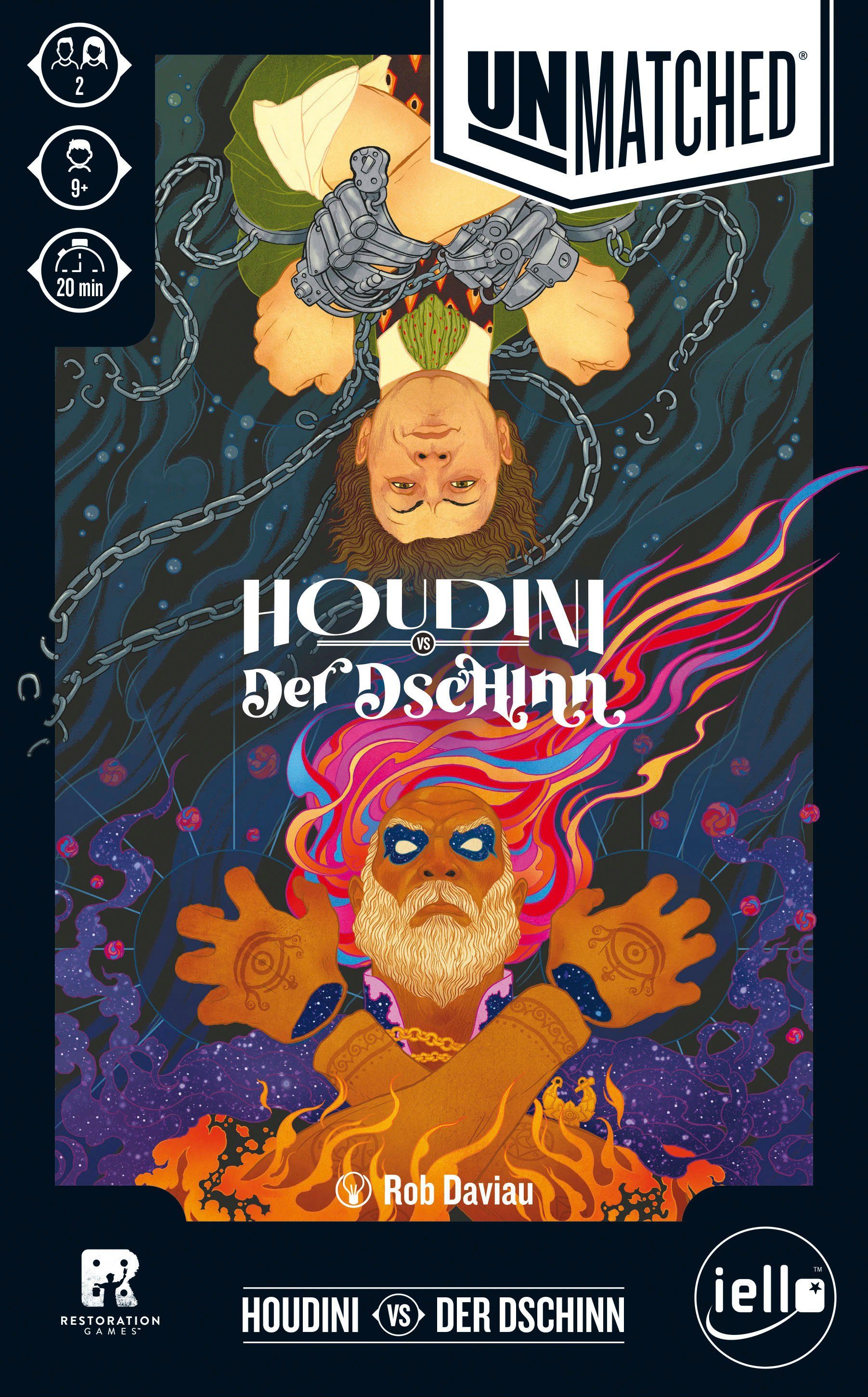 iello Spiel Unmatched: Houdini vs Der Dschinn, Strategiespiel