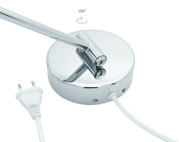 Libaro Kosmetikspiegel Siena, LED Kosmetikspiegel 7fach Dimmerfunktion Auto-off mit weißem Kabel