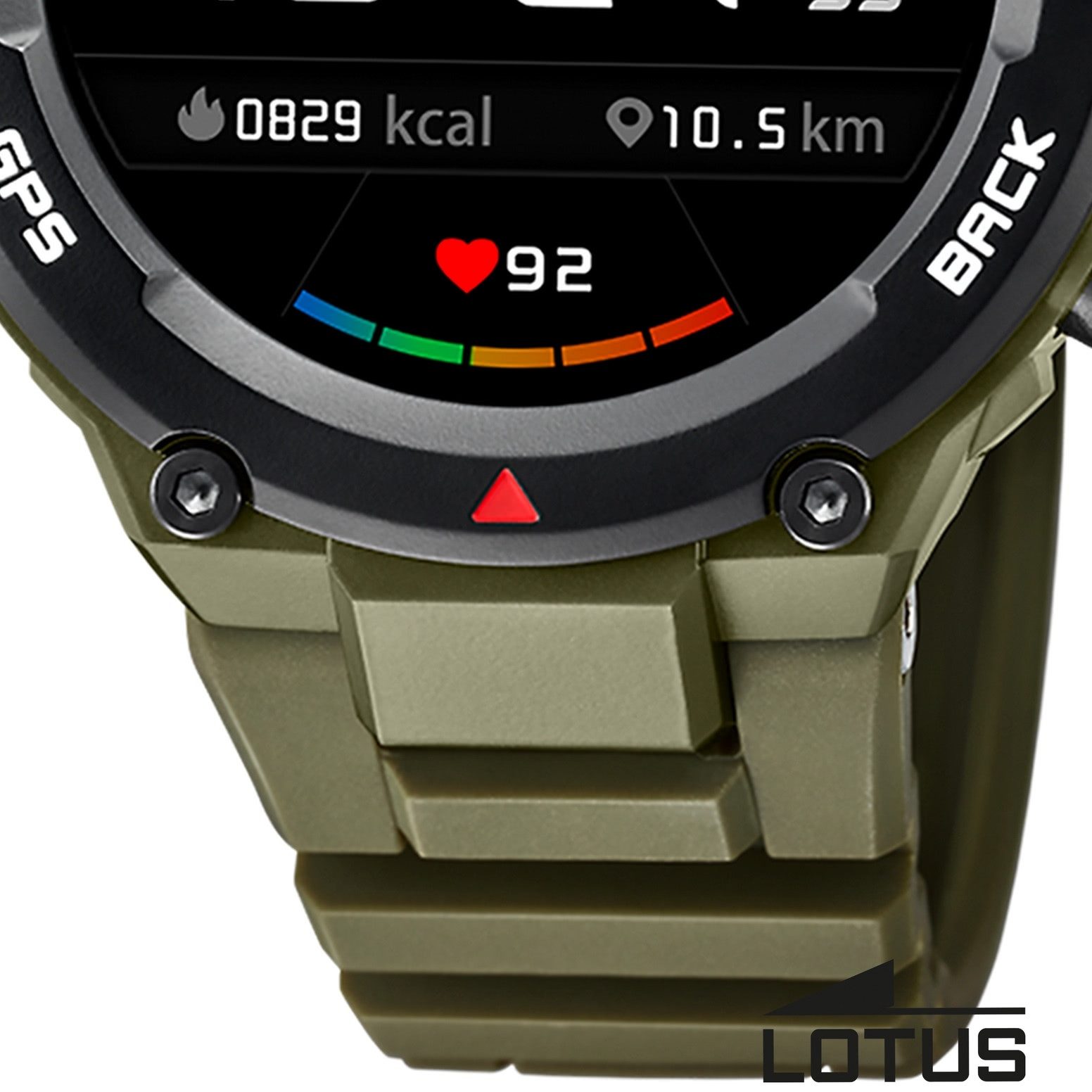 Lotus Multifunktionsuhr Lotus Herrenuhr Silikon grün Lotus, (Multifunktionsuhr), Herren Armbanduhr rund, extra groß (ca. 50,8mm), Edelstahl