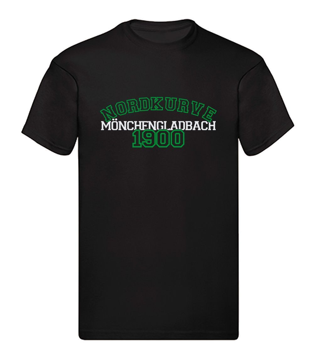G-graphics T-Shirt Nordkurve – Mönchengladbach – 1900 (1-tlg) Herren T-Shirt mit einem Motiv für den echten Fan