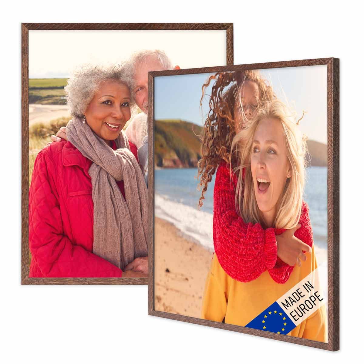 PHOTOLINI Bilderrahmen 2er Set Massivholz-Rahmen Modern günstig online kaufen