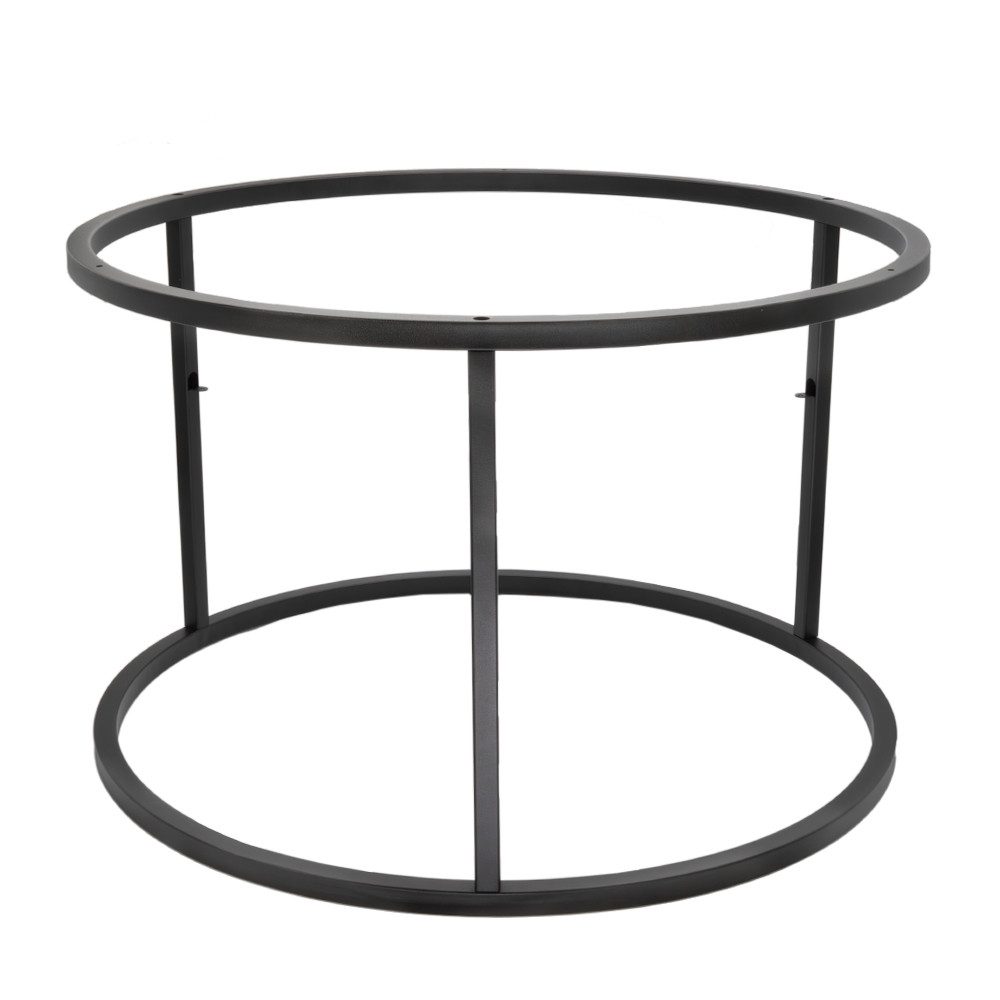 Tischgestell Rund Tischgestell Ø70/60cm Schwarz/Weiß Metall Rahmen ohne Tischplatte