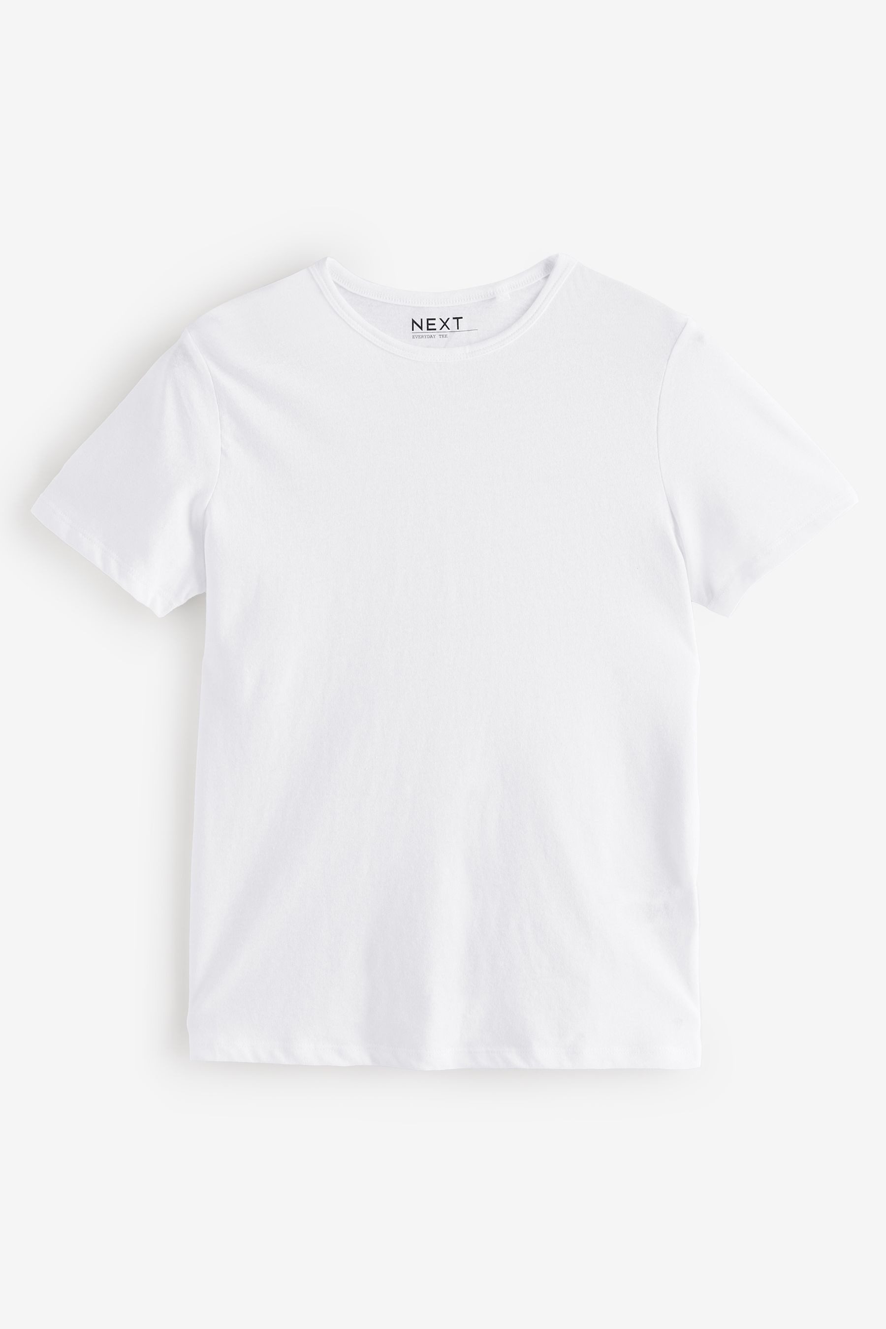 Next T-Shirt Everyday Kurzarm-T-Shirt mit Rundhalsausschnitt (3-tlg) – Bild 5 von 5