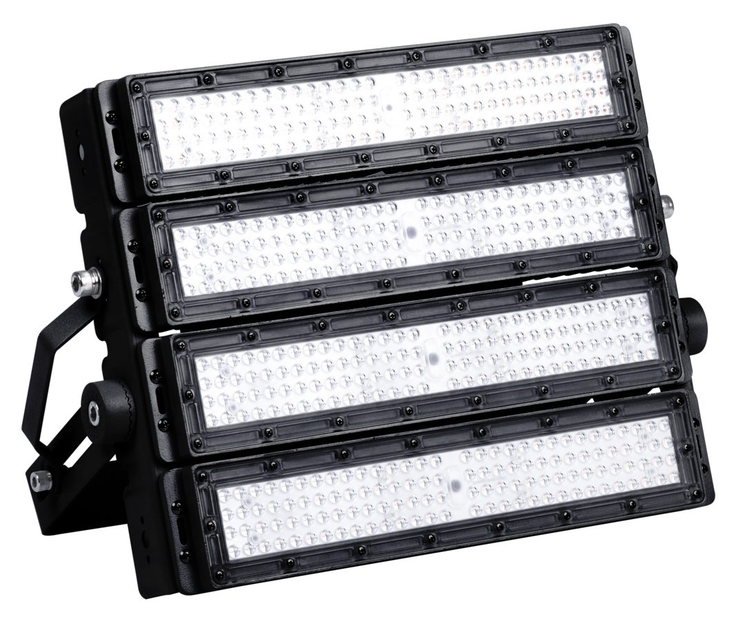 ENOVALITE LED Flutlichtstrahler Profi Stadion Fluter, 400 W, 5000 K (neutralweiß), 52000 lm, IP66, LED fest integriert, neutralweiß, LUMILEDS LEDs, Meanwell Netzteil
