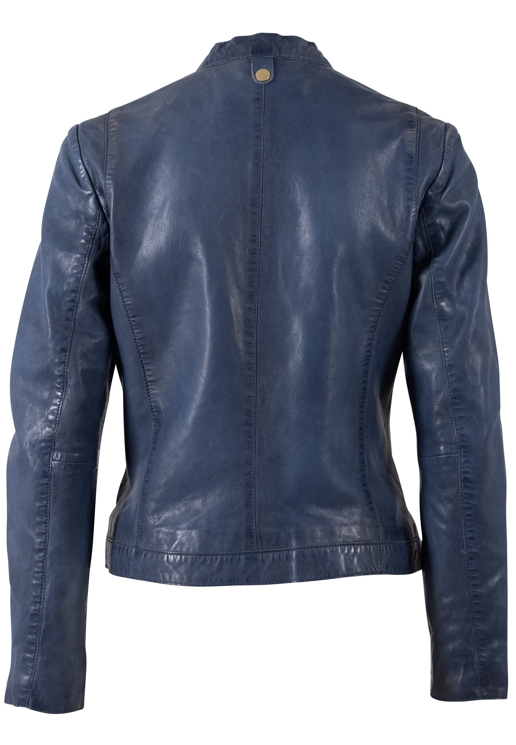 Mauritius Lederjacke MWKawira mit Stehkragen – Bild 3 von 3