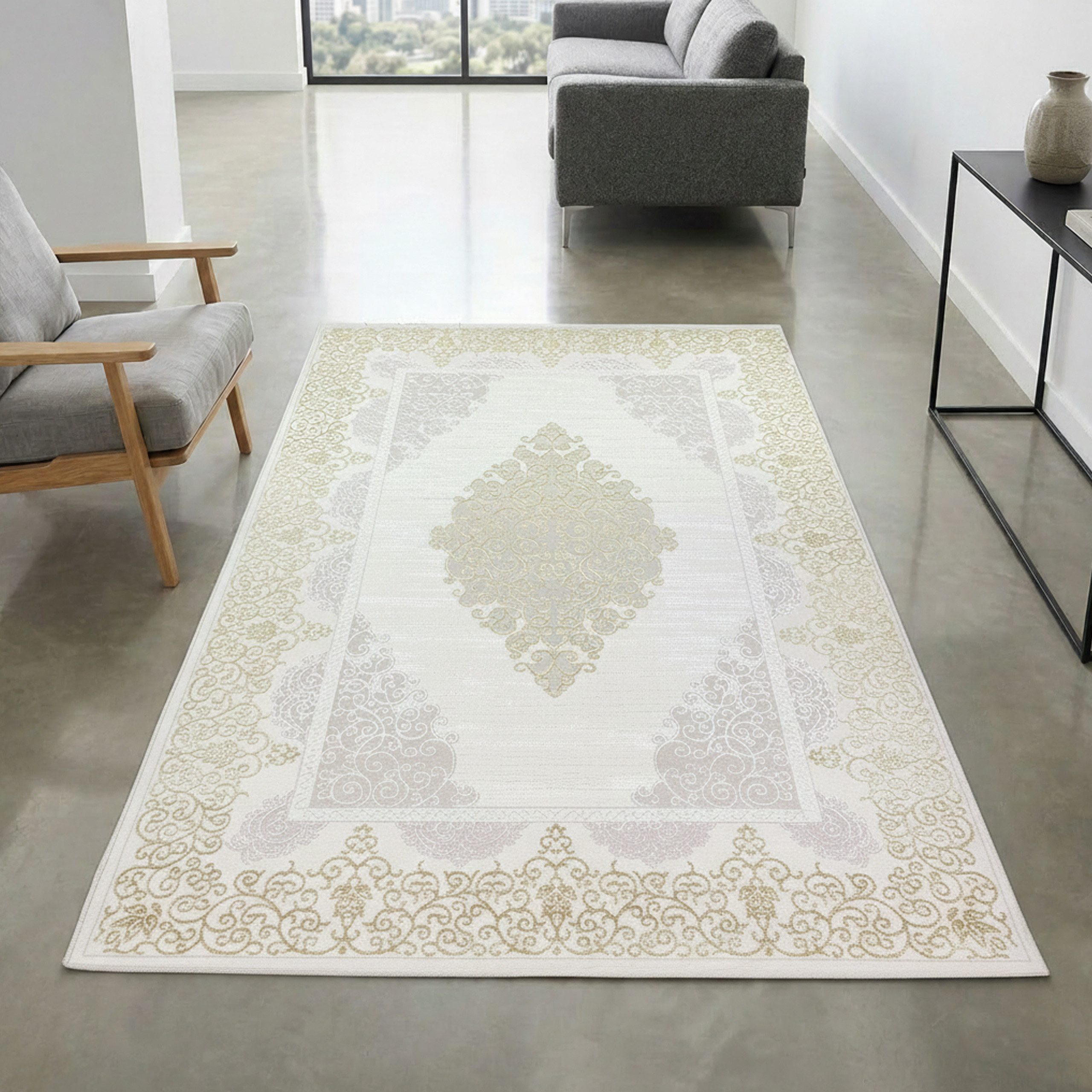 Carpetia Designteppich Dekorative Muster, rechteckig, Höhe: 8 mm, pflegeleicht, weich