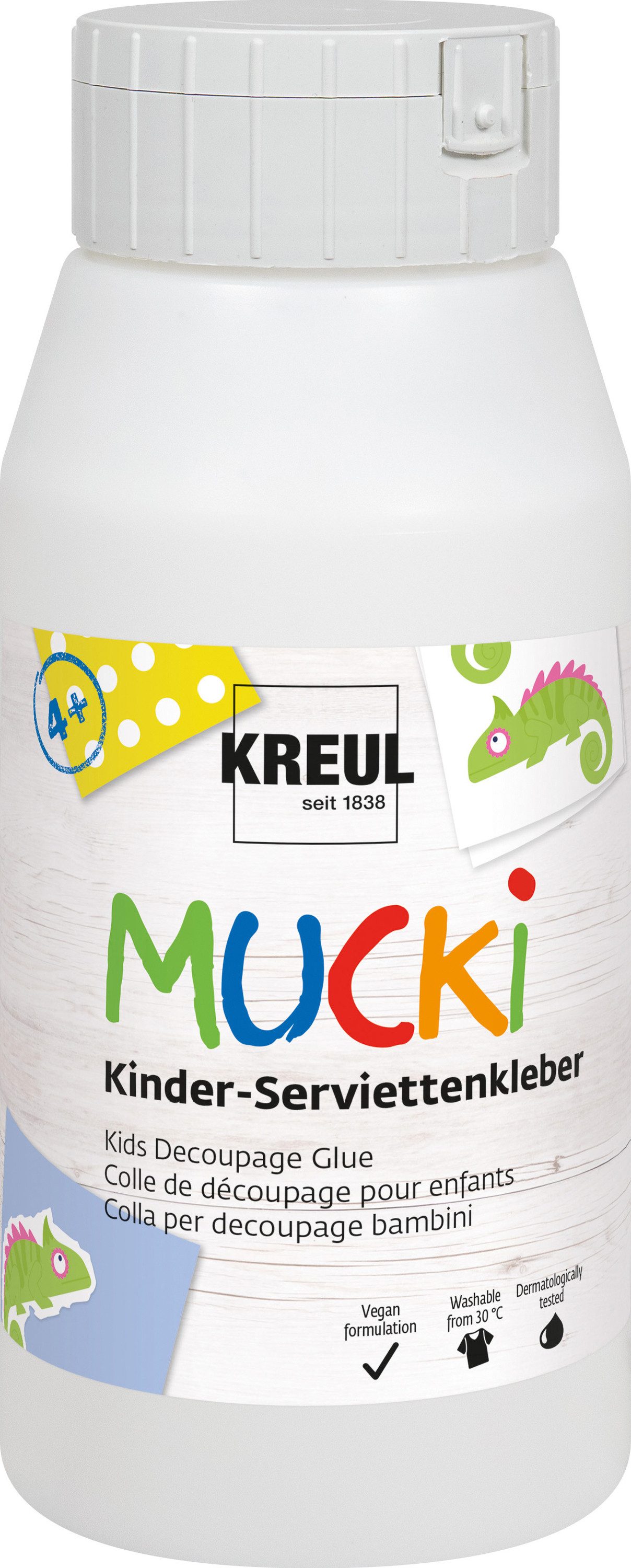 C. KREUL Bastelkleber MUCKI Kinder-Serviettenkleber, Geruchsneutral
